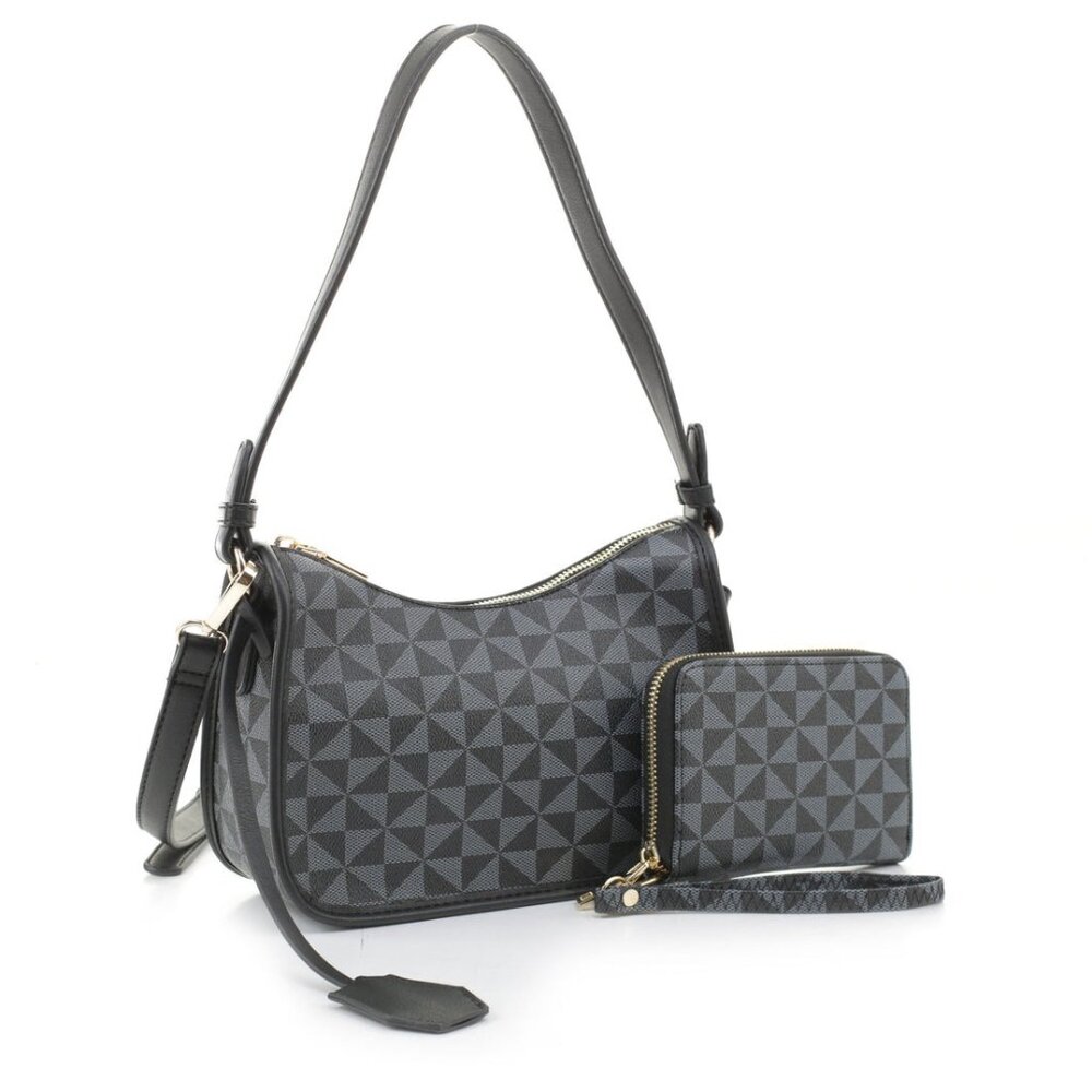 2-in-1 Monogrammed Medium Shoulder/ Cross-Body Set